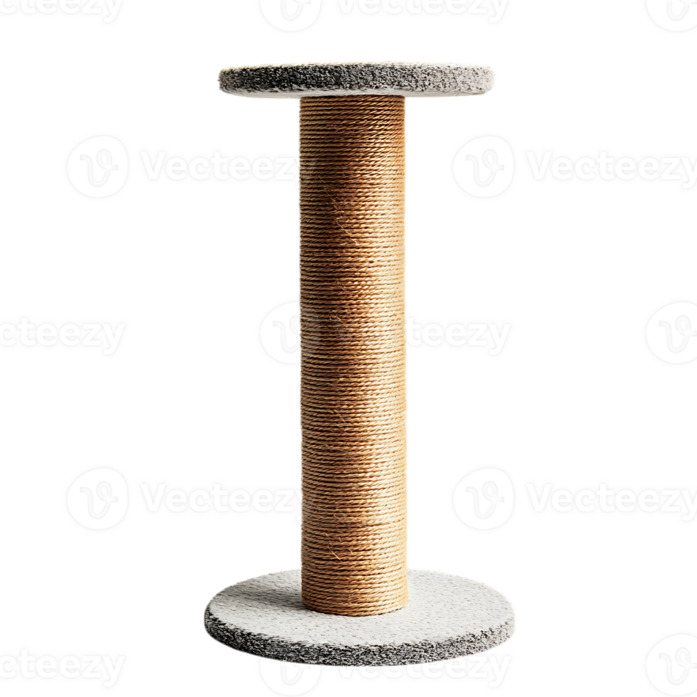 Simple cat scratching post, minimalist design. png