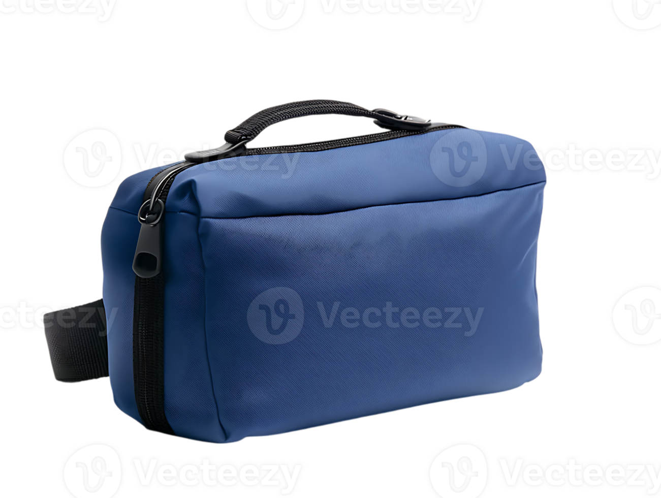 Blue sling bag, modern design, travel accessory png