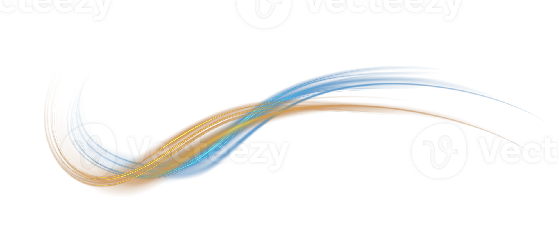 Blue and golden glowing shiny lines effect. Luminous blue and yellow lines of speed. Light glowing effect. Light trail wave, fire path trace line and incandescence curve twirl. Illustration number 38 png