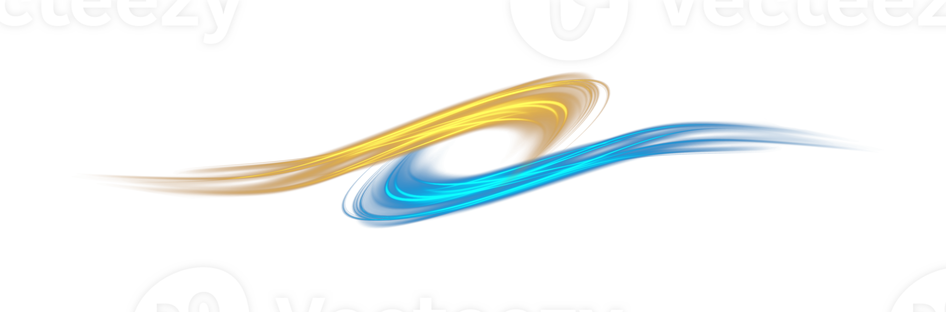 Blue and golden glowing shiny lines effect. Luminous blue and yellow lines of speed. Light glowing effect. Light trail wave, fire path trace line and incandescence curve twirl. Illustration number 32 png