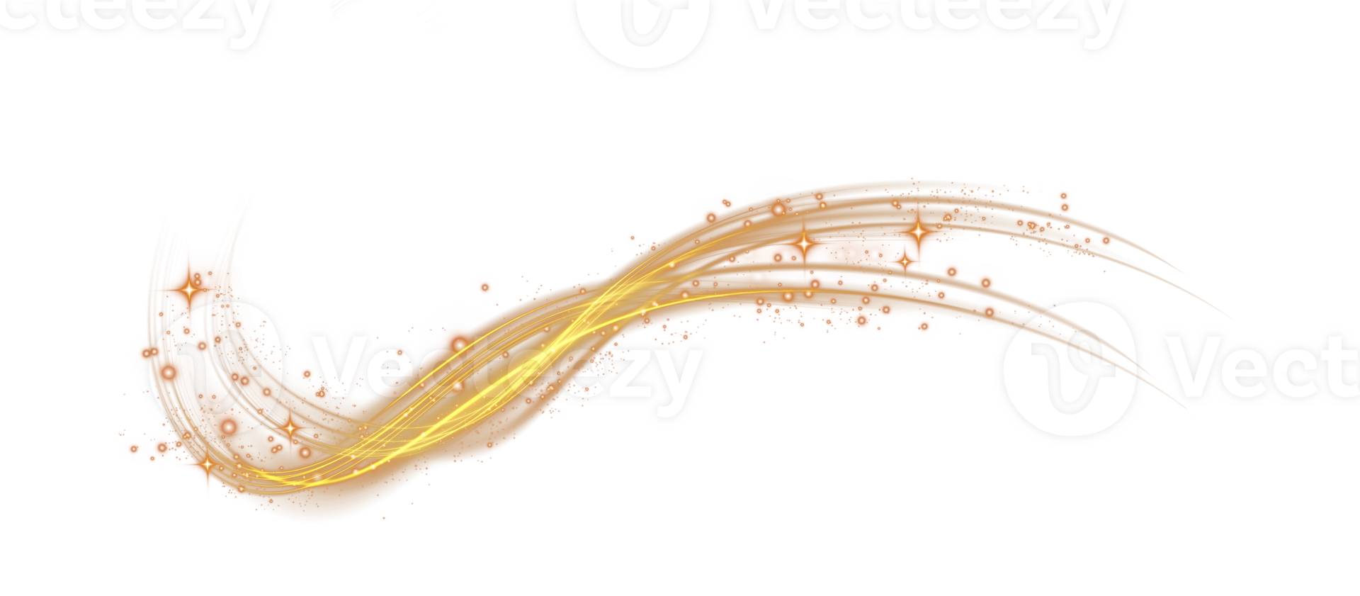 Golden glowing shiny lines effect. Luminous golden lines of speed. Light glowing effect. Light trail wave, fire path trace line and incandescence curve twirl. . Illustration number 71 png