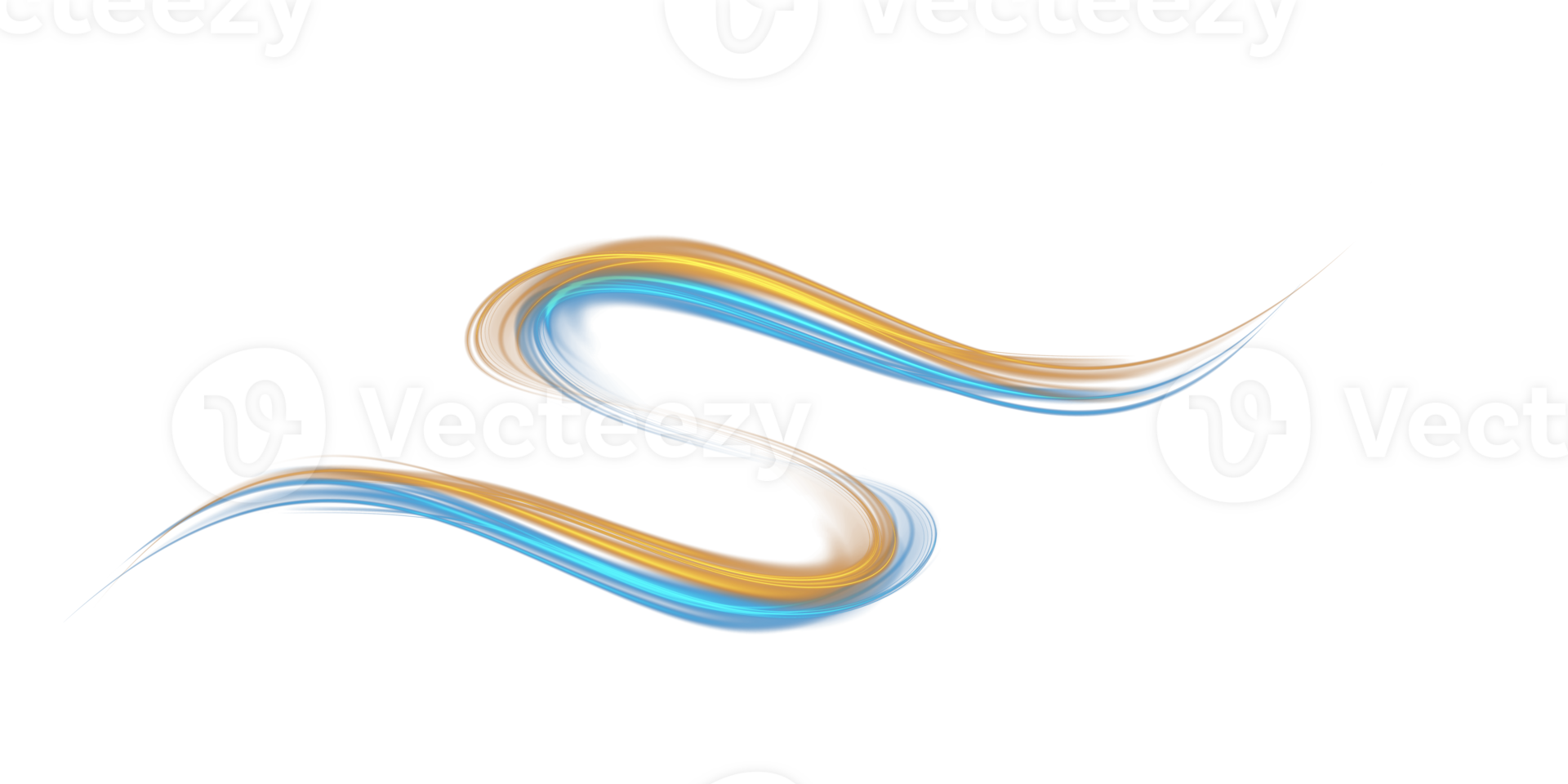 Blue and golden glowing shiny lines effect. Luminous blue and yellow lines of speed. Light glowing effect. Light trail wave, fire path trace line and incandescence curve twirl. Illustration number 21 png