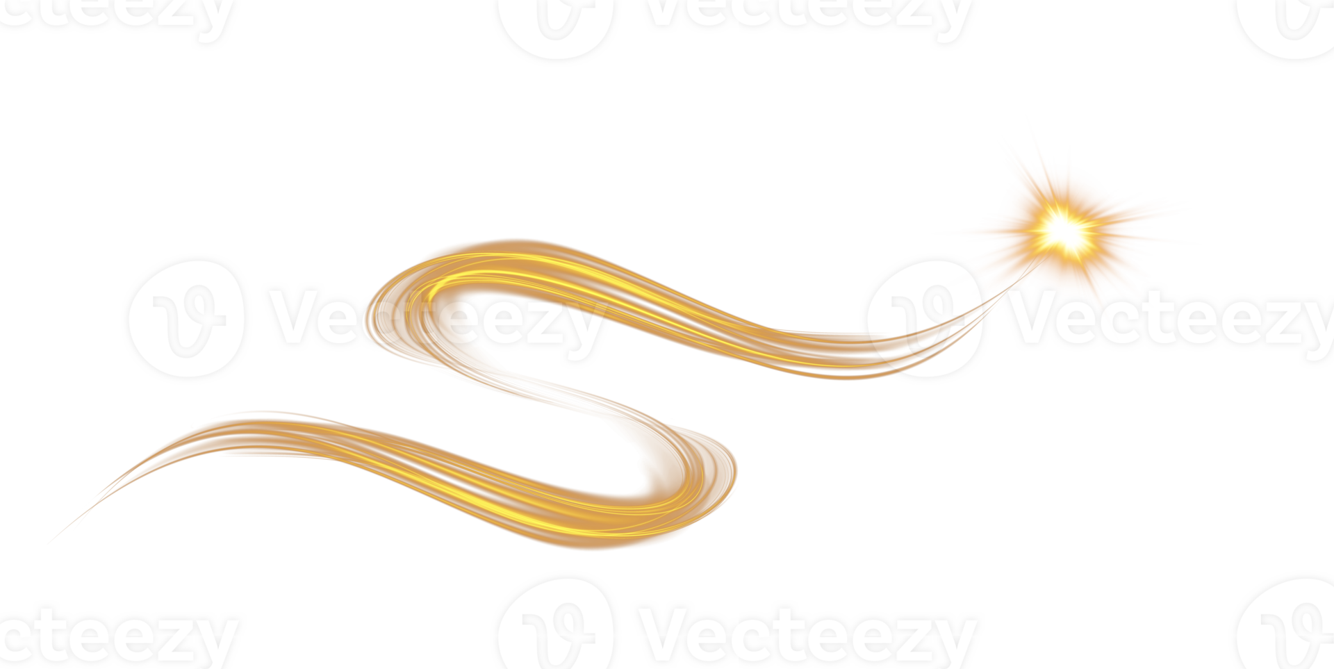 Golden glowing shiny lines effect. Luminous golden lines of speed. Light glowing effect. Light trail wave, fire path trace line and incandescence curve twirl. . Illustration number 46 png