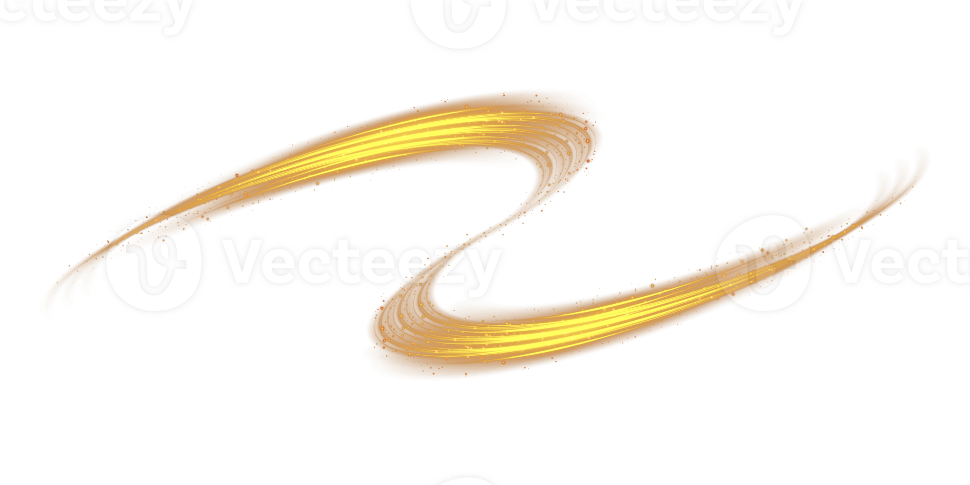 Golden glowing shiny lines effect. Luminous golden lines of speed. Light glowing effect. Light trail wave, fire path trace line and incandescence curve twirl. . Illustration number 44 png