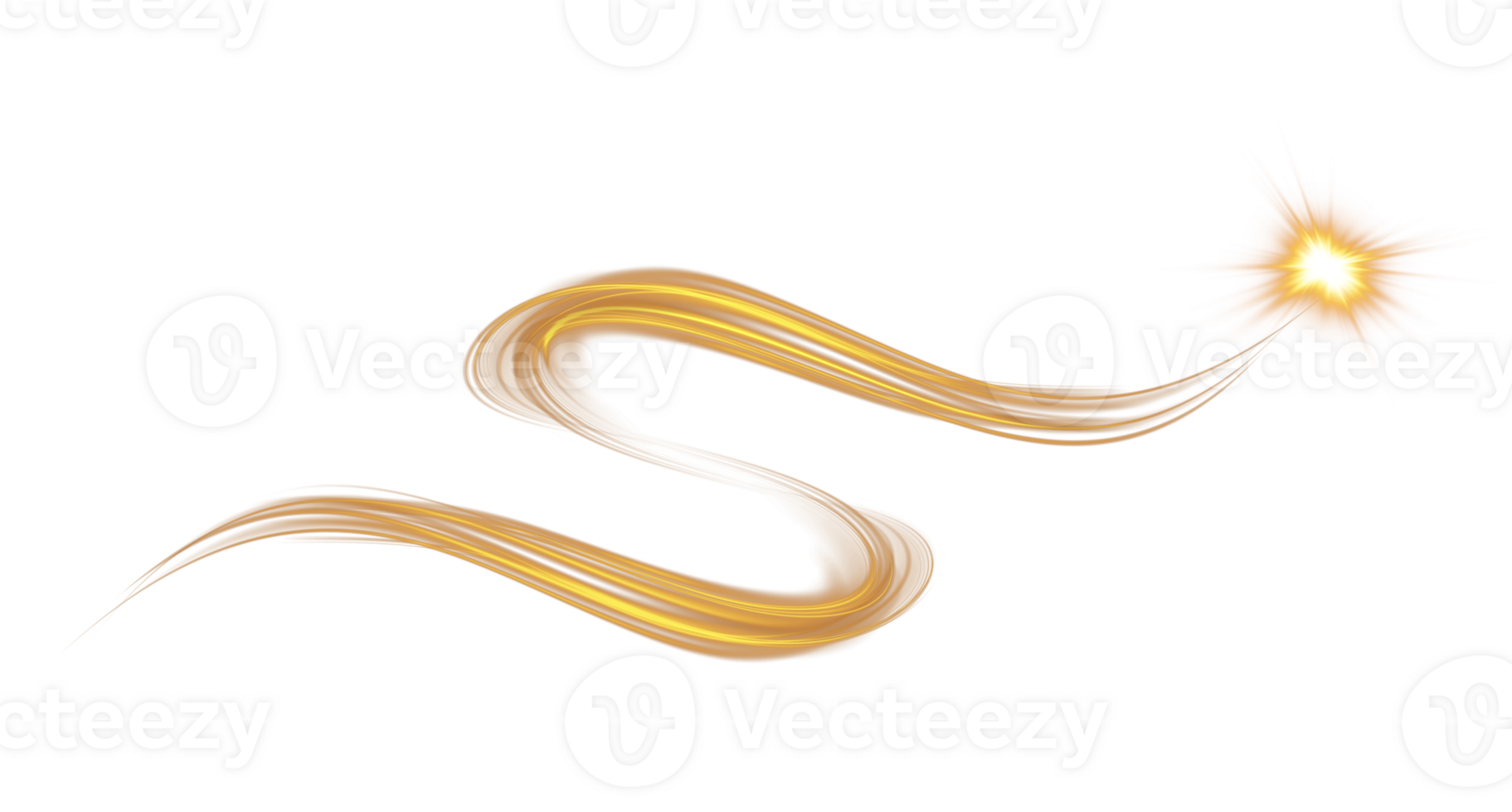 Golden glowing shiny lines effect. Luminous golden lines of speed. Light glowing effect. Light trail wave, fire path trace line and incandescence curve twirl. . Illustration number 42 png
