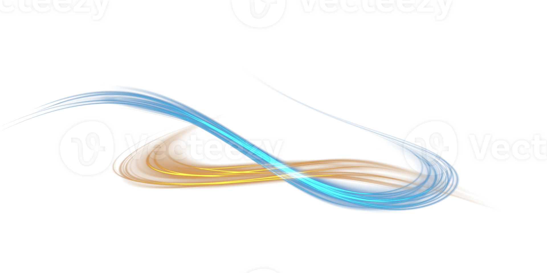 Blue and golden glowing shiny lines effect. Luminous blue and yellow lines of speed. Light glowing effect. Light trail wave, fire path trace line and incandescence curve twirl. Illustration number 9 png