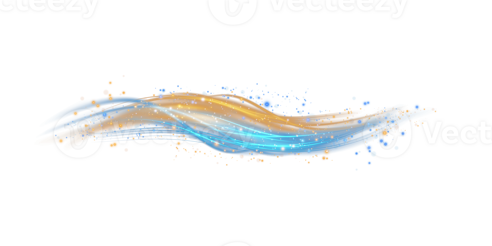 Blue and golden glowing shiny lines effect. Luminous blue and yellow lines of speed. Light glowing effect. Light trail wave, fire path trace line and incandescence curve twirl. Illustration number 8 png