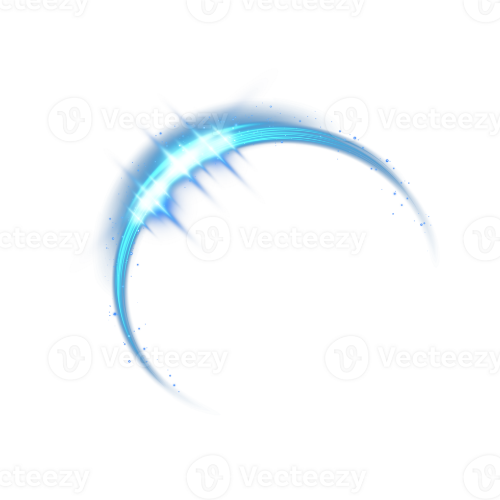 Blue glowing shiny lines effect. Luminous blue lines of speed. Light glowing effect. Light trail wave, fire path trace line and incandescence curve twirl. . Illustration number 13 png