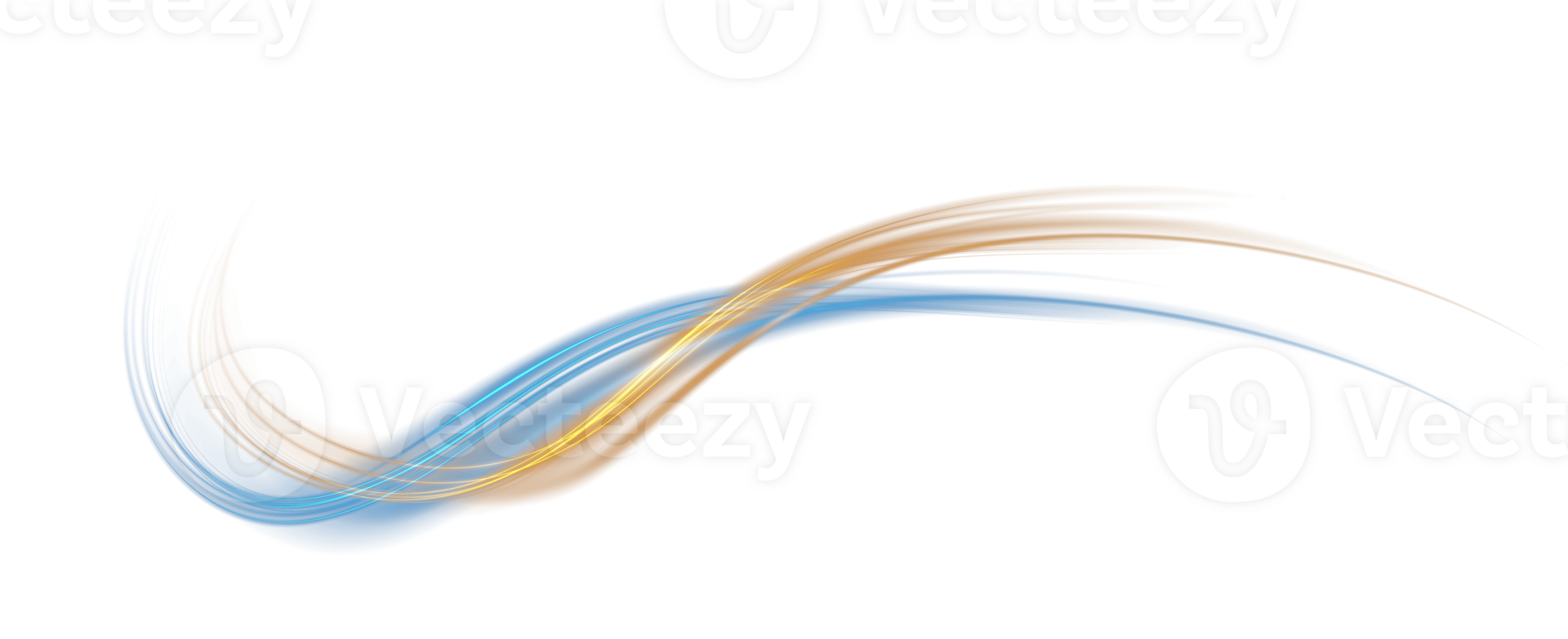Blue and golden glowing shiny lines effect. Luminous blue and yellow lines of speed. Light glowing effect. Light trail wave, fire path trace line and incandescence curve twirl. Illustration number 6 png