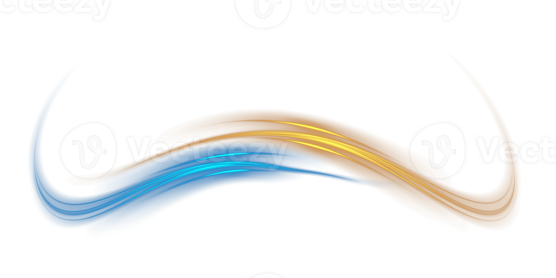 Blue and golden glowing shiny lines effect. Luminous blue and yellow lines of speed. Light glowing effect. Light trail wave, fire path trace line and incandescence curve twirl. Illustration number 5 png