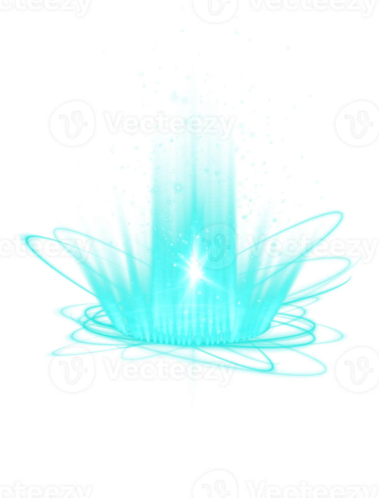 Blue magic fantasy portal. Futuristic teleport. Light effect. Blue candles rays of a night scene with spark. Empty light effect of the podium. Disco club dance floor. . Illustration number 10 png