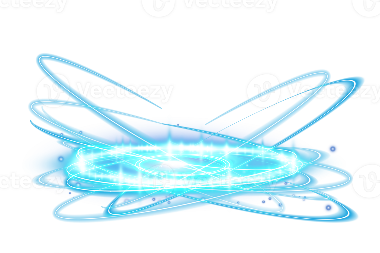 Blue magic fantasy portal. Futuristic teleport. Light effect. Blue candles rays of a night scene with spark. Empty light effect of the podium. Disco club dance floor. . Illustration number 2 png