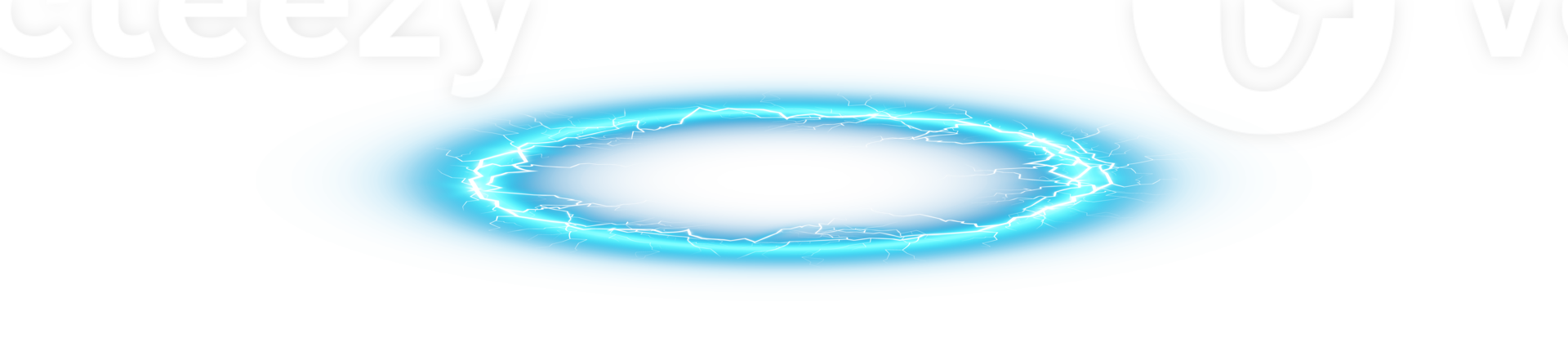 Blue Angel halo ring saint aureole icon. Holy ring angel halo with lightning. Blue nimbus circle realistic element on transparent background. . Illustration number 5 png