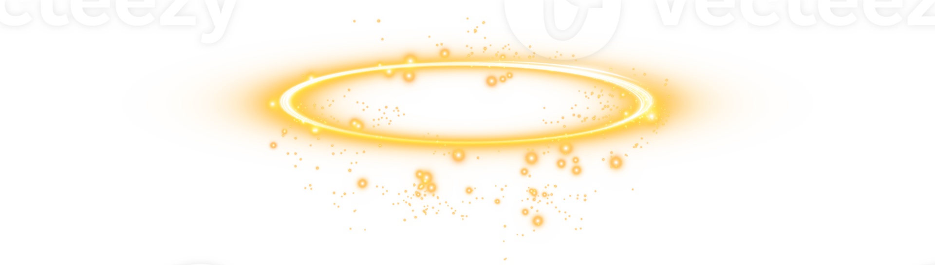 Golden halo angel ring. Light realistic halo, angel ring, Saint aureole symbol. Magic fantasy portal. Futuristic teleport. Three dimensional shiny golden nimbus. . Illustration number 82 png