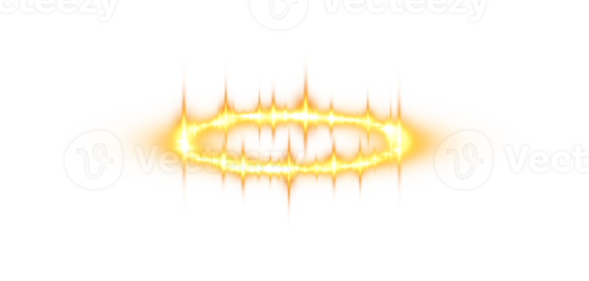 Golden halo angel ring. Light realistic halo, angel ring, Saint aureole symbol. Magic fantasy portal. Futuristic teleport. Three dimensional shiny golden nimbus. . Illustration number 75 png