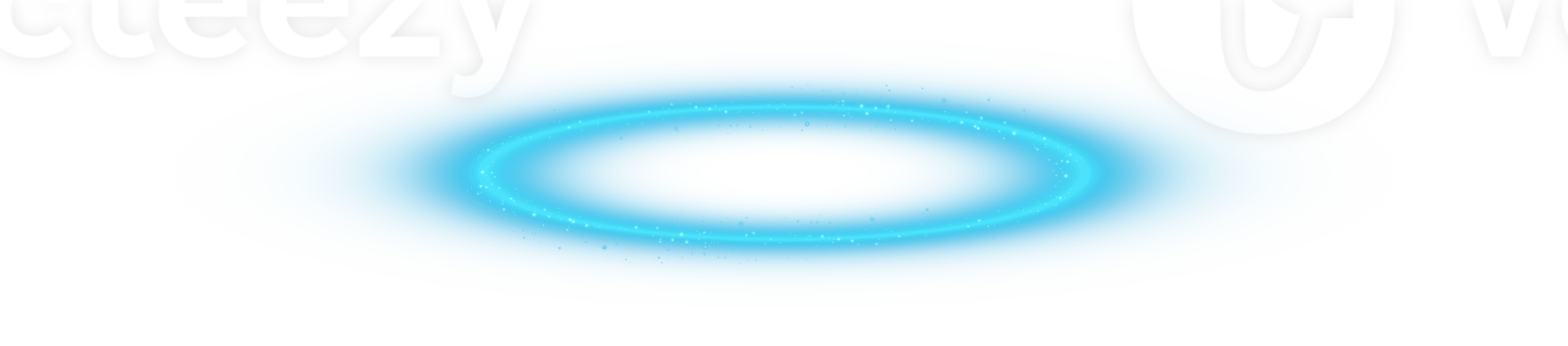 Blue halo angel ring. Light realistic halo, angel ring, Saint aureole symbol. Magic fantasy portal. Futuristic teleport.Three dimensional shiny blue nimbus. . Illustration number 44 png