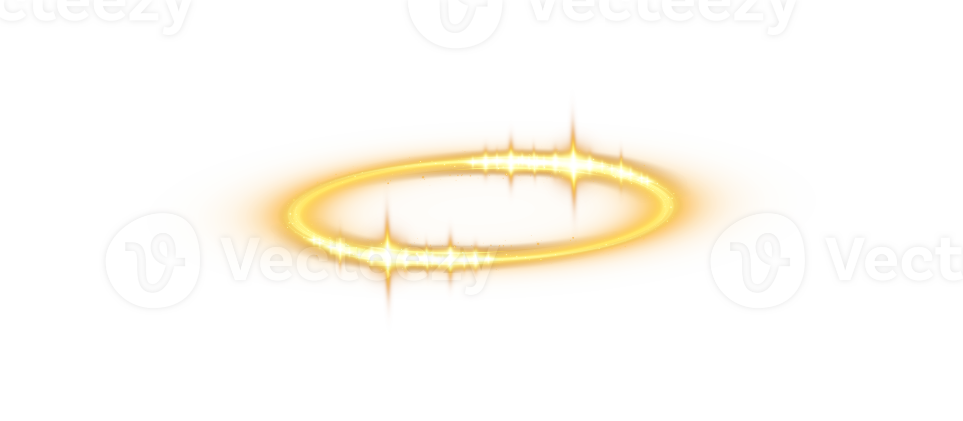Golden halo angel ring. Light realistic halo, angel ring, Saint aureole symbol. Magic fantasy portal. Futuristic teleport. Three dimensional shiny golden nimbus. . Illustration number 20 png