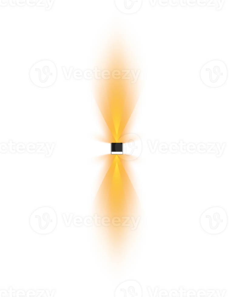 Yellow or Golden light bulb. Bright Yellow or Golden Spotlight. Scene. Stage. Podium. Light Effects. Glow light effect. Glowing lamp. . Illustration number 30 png