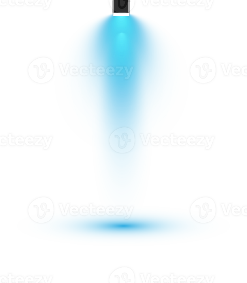 Bright blue Spotlight. Scene. Stage. Podium. Light Effects. Glow light effect. Glowing lamp. . Illustration number 470 png