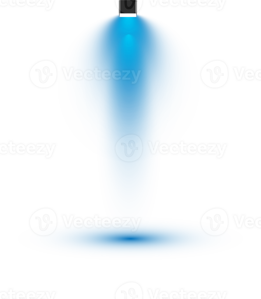Bright blue Spotlight. Scene. Stage. Podium. Light Effects. Glow light effect. Glowing lamp. . Illustration number 469 png