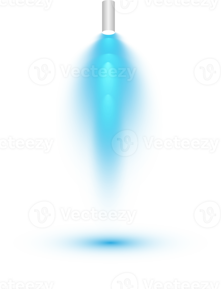 Bright blue Spotlight. Scene. Stage. Podium. Light Effects. Glow light effect. Glowing lamp. . Illustration number 477 png