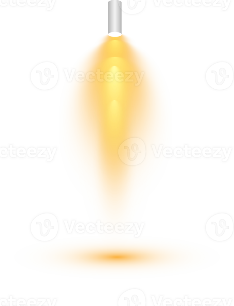 Bright Yellow or Golden Spotlight. Scene. Stage. Podium. Light Effects. Glow light effect. Glowing lamp. . Illustration number 372 png