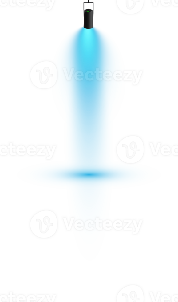 Bright blue Spotlight. Scene. Stage. Podium. Light Effects. Glow light effect. Glowing lamp. . Illustration number 449 png