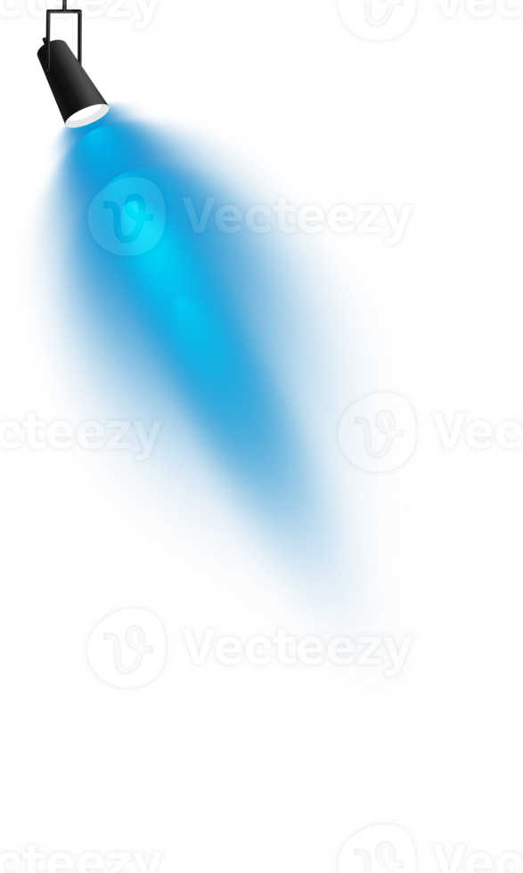 Bright blue Spotlight. Scene. Stage. Podium. Light Effects. Glow light effect. Glowing lamp. . Illustration number 440 png