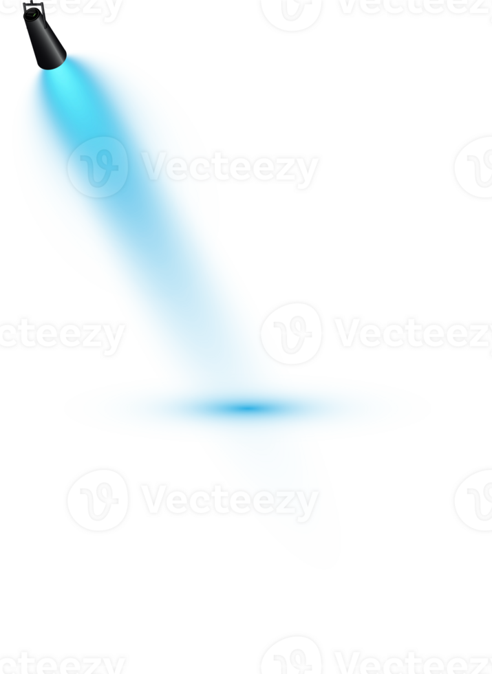 Bright blue Spotlight. Scene. Stage. Podium. Light Effects. Glow light effect. Glowing lamp. . Illustration number 505 png
