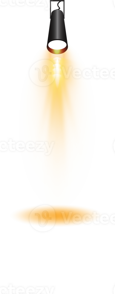 Bright Yellow or Golden Spotlight. Scene. Stage. Podium. Light Effects. Glow light effect. Glowing lamp. . Illustration number 312 png