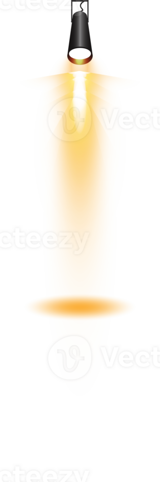 Bright Yellow or Golden Spotlight. Scene. Stage. Podium. Light Effects. Glow light effect. Glowing lamp. . Illustration number 305 png