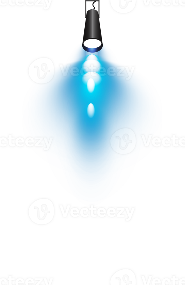 Bright blue Spotlight. Scene. Stage. Podium. Light Effects. Glow light effect. Glowing lamp. . Illustration number 435 png