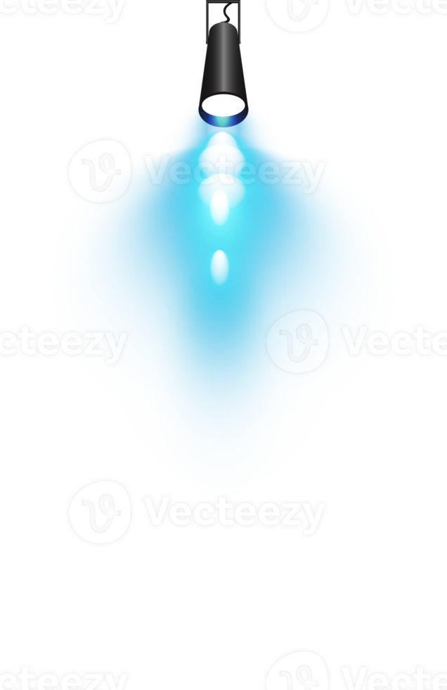 Bright blue Spotlight. Scene. Stage. Podium. Light Effects. Glow light effect. Glowing lamp. . Illustration number 433 png