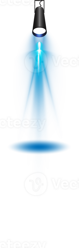 Bright blue Spotlight. Scene. Stage. Podium. Light Effects. Glow light effect. Glowing lamp. . Illustration number 416 png
