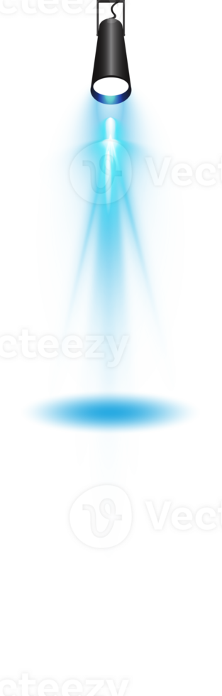 Bright blue Spotlight. Scene. Stage. Podium. Light Effects. Glow light effect. Glowing lamp. . Illustration number 410 png