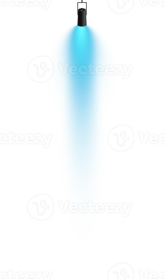 Bright blue Spotlight. Scene. Stage. Podium. Light Effects. Glow light effect. Glowing lamp. . Illustration number 284 png