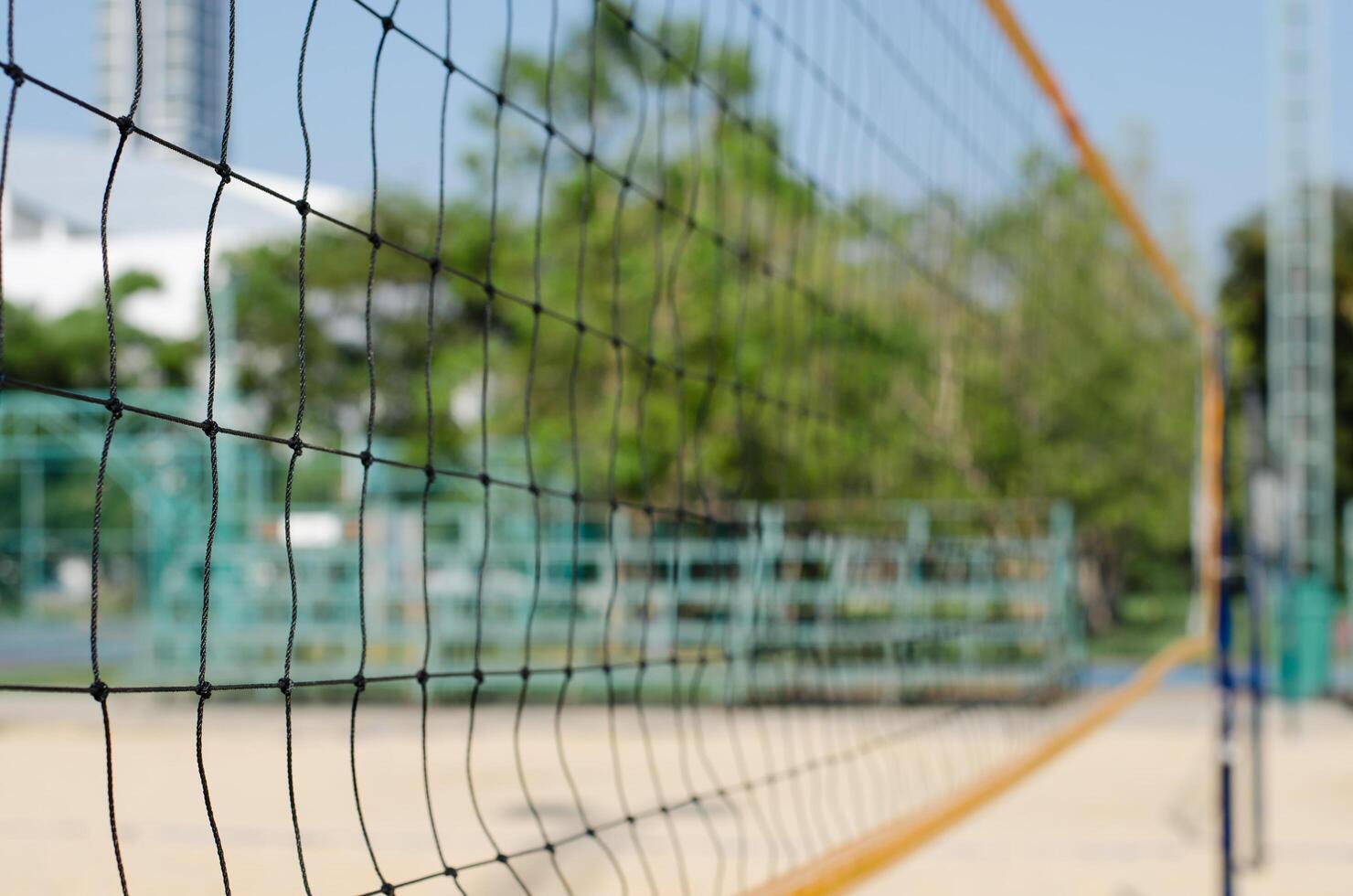 Volleyball Net in Blurred Background photo