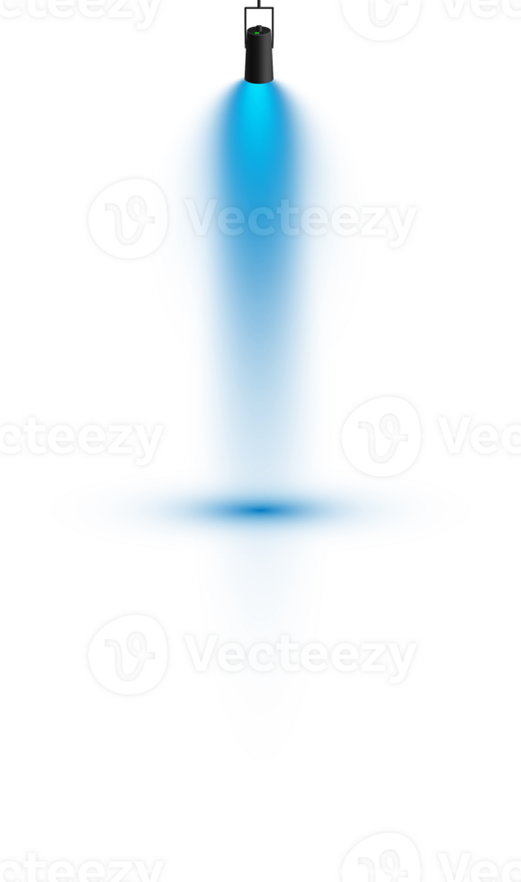 Bright blue Spotlight. Scene. Stage. Podium. Light Effects. Glow light effect. Glowing lamp. . Illustration number 280 png