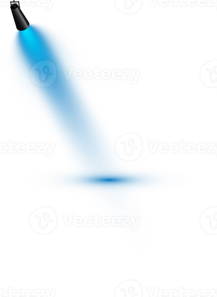 Bright blue Spotlight. Scene. Stage. Podium. Light Effects. Glow light effect. Glowing lamp. . Illustration number 496 png