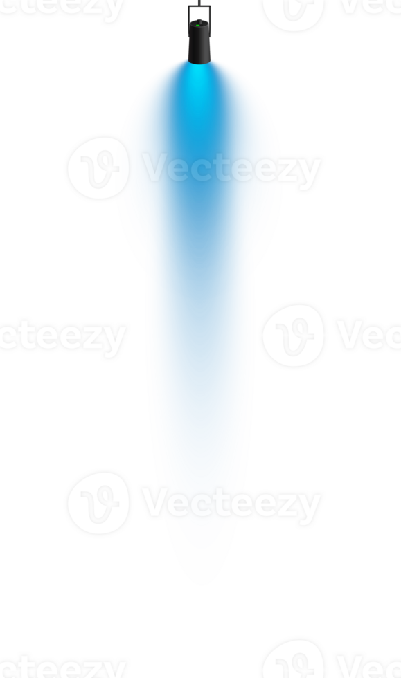 Bright blue Spotlight. Scene. Stage. Podium. Light Effects. Glow light effect. Glowing lamp. . Illustration number 497 png
