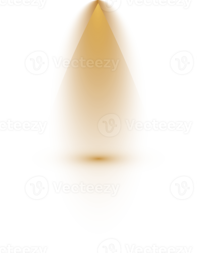 Bright Yellow or Golden Spotlight. Scene. Stage. Podium. Light Effects. Glow light effect. Glowing lamp. . Illustration number 251 png