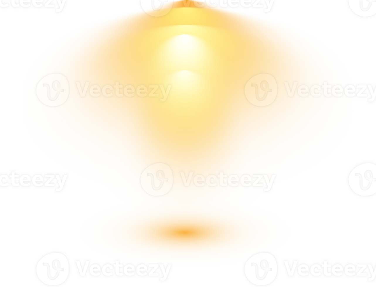 Bright Yellow or Golden Spotlight. Scene. Stage. Podium. Light Effects. Glow light effect. Glowing lamp. . Illustration number 226 png
