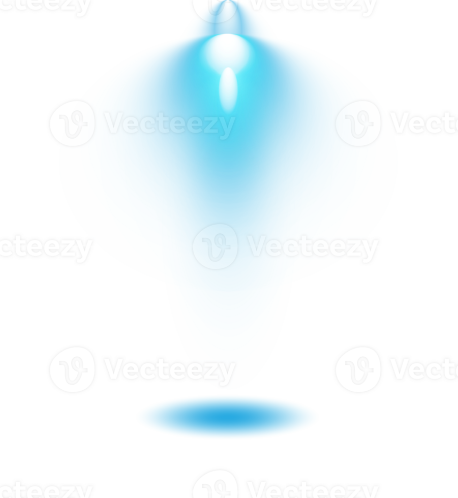 Bright blue Spotlight. Scene. Stage. Podium. Light Effects. Glow light effect. Glowing lamp. . Illustration number 190 png