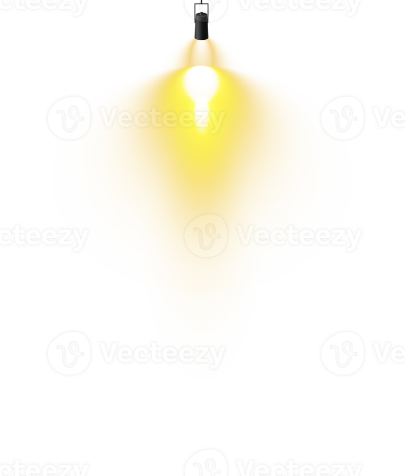 Bright Yellow or Golden Spotlight. Scene. Stage. Podium. Light Effects. Glow light effect. Glowing lamp. . Illustration number 140 png