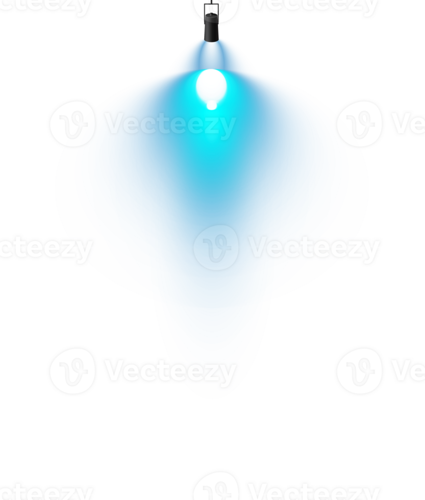 Bright blue Spotlight. Scene. Stage. Podium. Light Effects. Glow light effect. Glowing lamp. . Illustration number 134 png