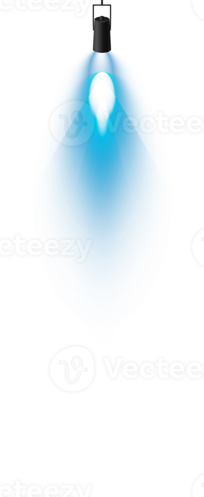 Bright blue Spotlight. Scene. Stage. Podium. Light Effects. Glow light effect. Glowing lamp. . Illustration number 135 png