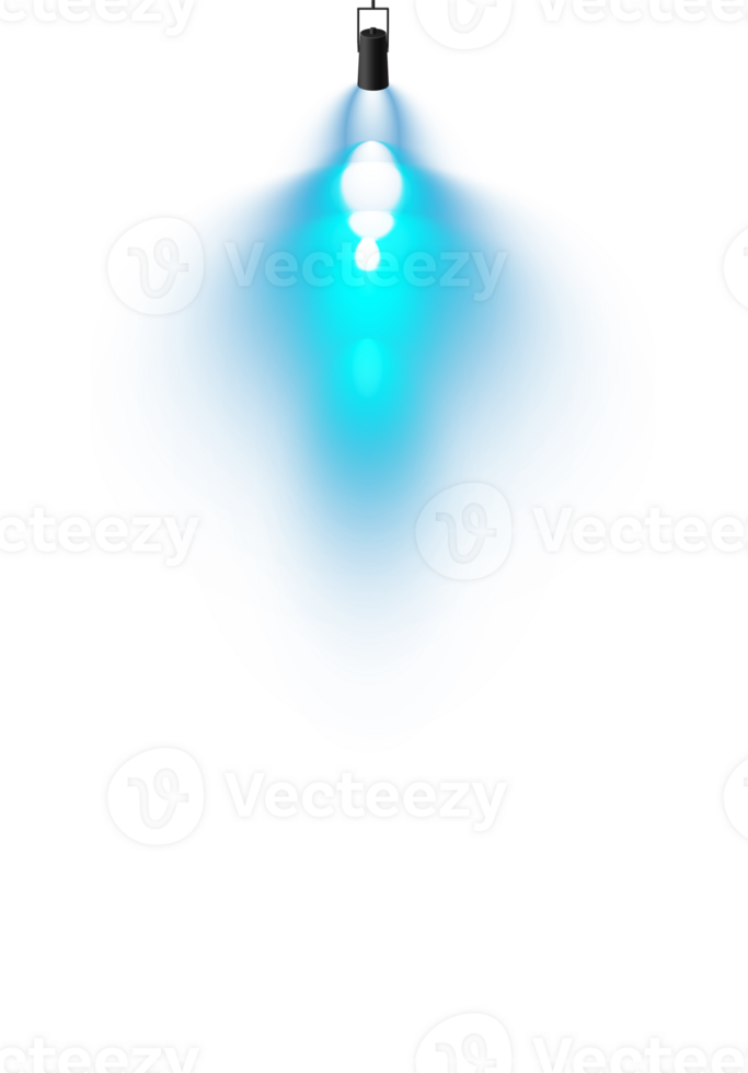 Bright blue Spotlight. Scene. Stage. Podium. Light Effects. Glow light effect. Glowing lamp. . Illustration number 133 png