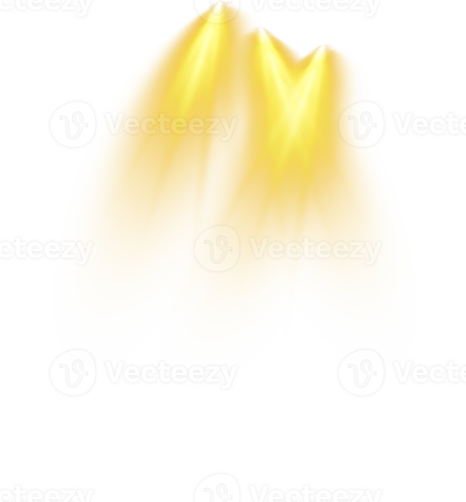 Bright Yellow or Golden Spotlight. Scene. Stage. Podium. Light Effects. Glow light effect. Glowing lamp. . Illustration number 100 png