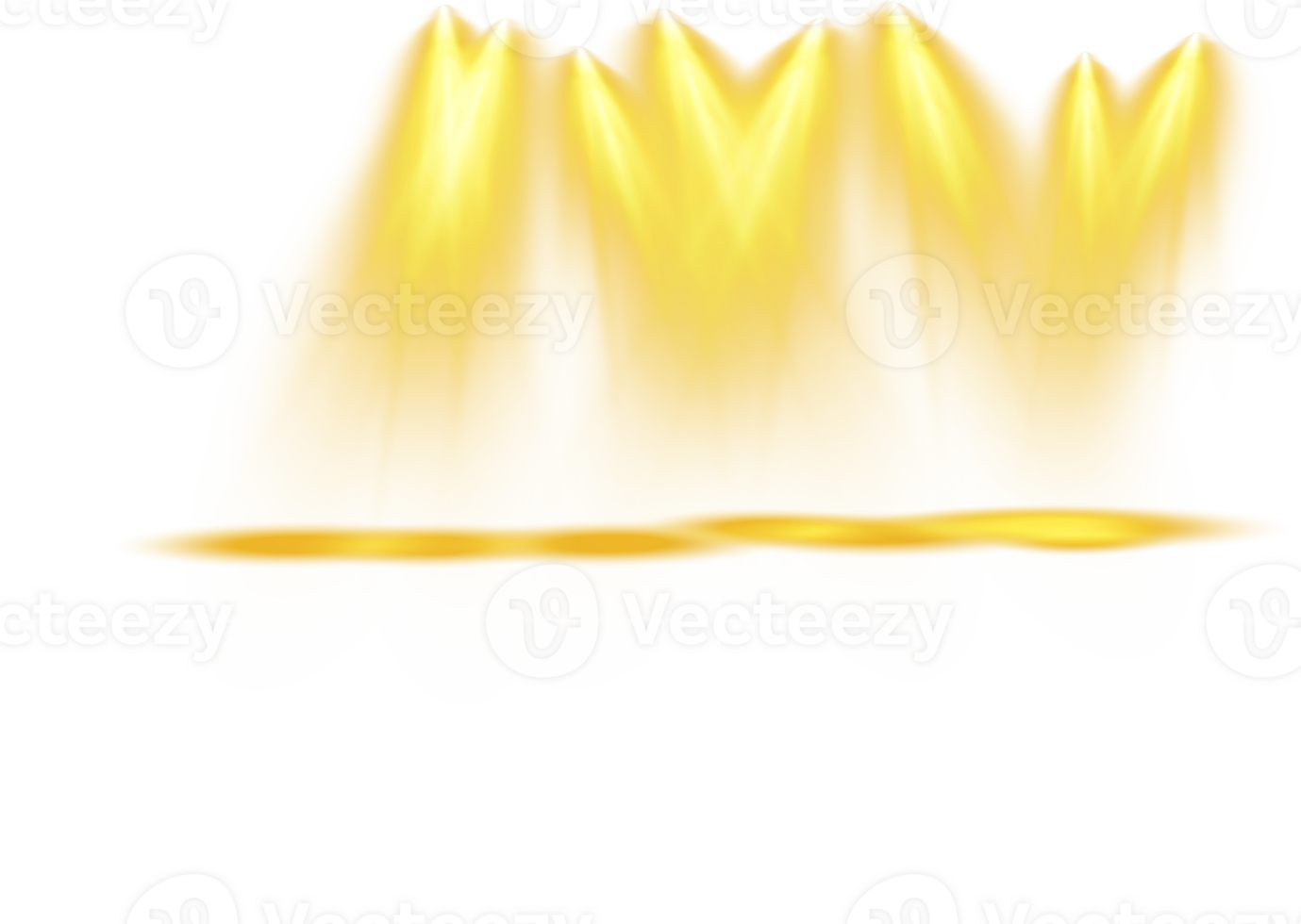 Bright Yellow or Golden Spotlight. Scene. Stage. Podium. Light Effects. Glow light effect. Glowing lamp. . Illustration number 88 png