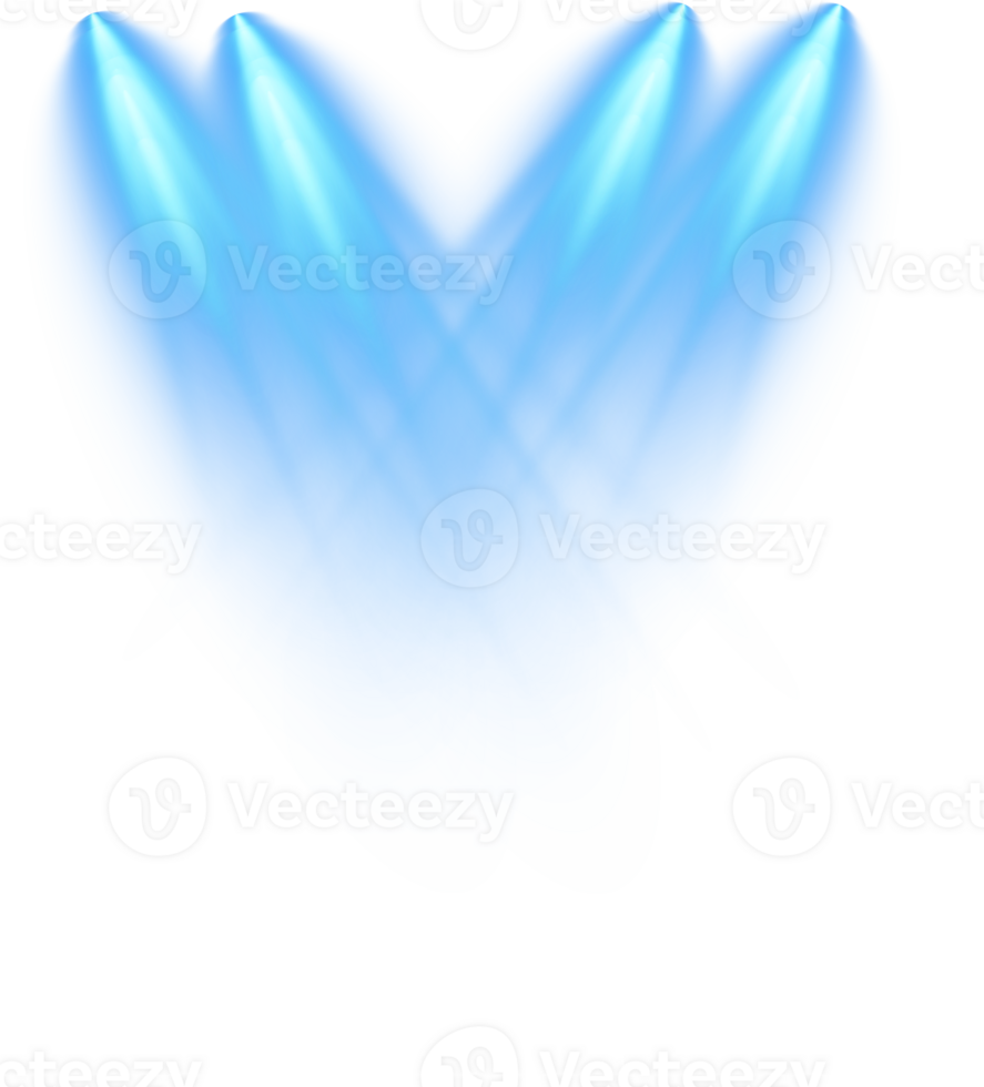 Bright blue Spotlight. Scene. Stage. Podium. Light Effects. Glow light effect. Glowing lamp. . Illustration number 85 png